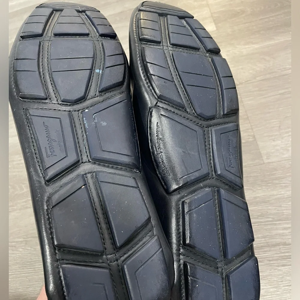 Ferragamo ‘Parigi’ Driving Loafers Dark Navy size 8 - Picture 5 of 6